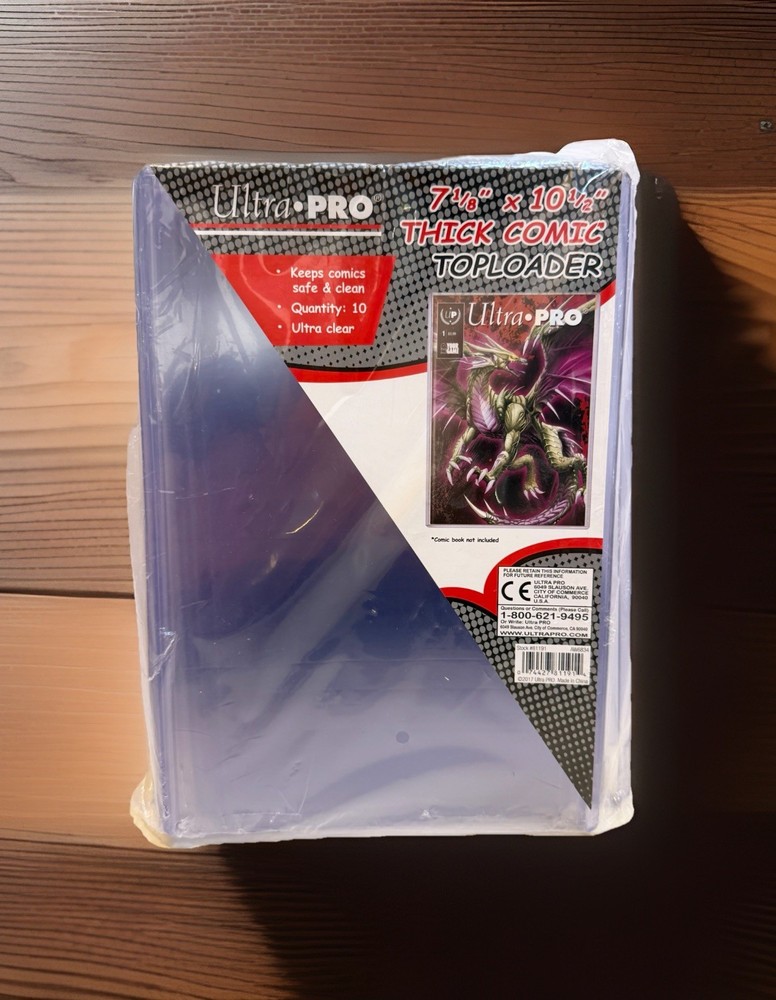Ultra PRO 7-1/8" x 10-1/2" 10 Count Thick Comic Toploader Clear Holder Protector