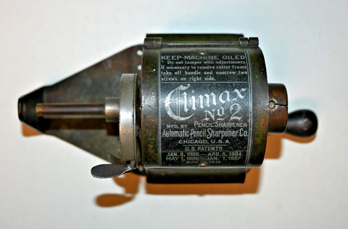 Vintage 1916 Climax No. 2 Pencil Sharpener Chicago For Parts