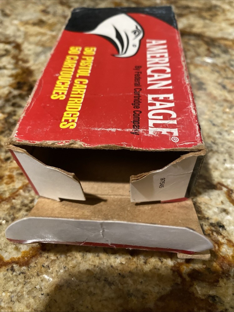 Empty Ammo Box Federal American Eagle 9mm Luger without insert