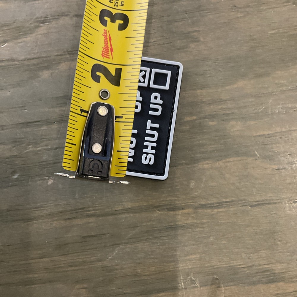 Nut up or shut up PVC Patch Hook & Loop Uniform Waterproof