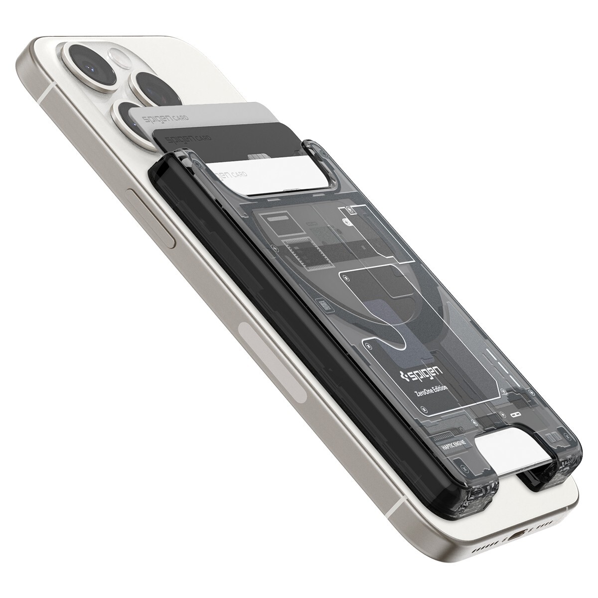 For iPhone Series | Spigen Ultra Hybrid Zero One MagSafe Card Holder Wallet