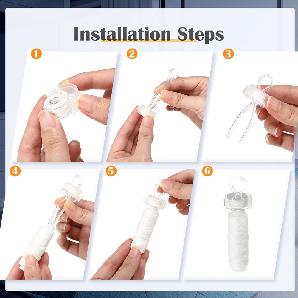 Jexine 180 Pack Bobbin Thread Holder Set Includes Sewing Bobbin, Clips, Threa...