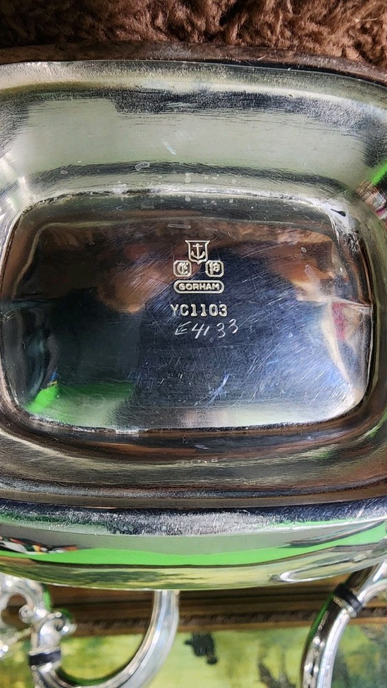 😎NICE! GORHAM ANTIQUE SHELL & GADROON SILVERPLATED 4pc COFFEE & TEA SET☕️🍵🍚🥛