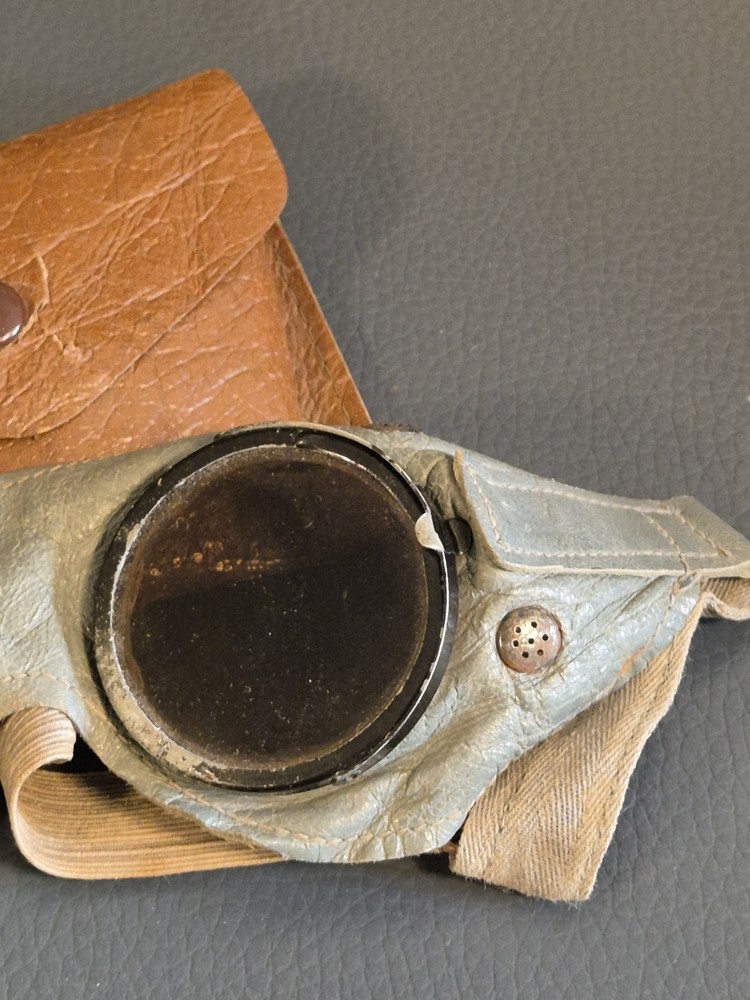 WW2 genuine German Army DAK or Tropical troops Goggles with case