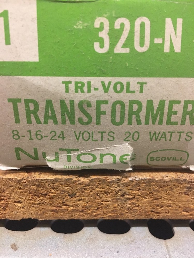 Vintage Nutone 320-N tri-volt transformer