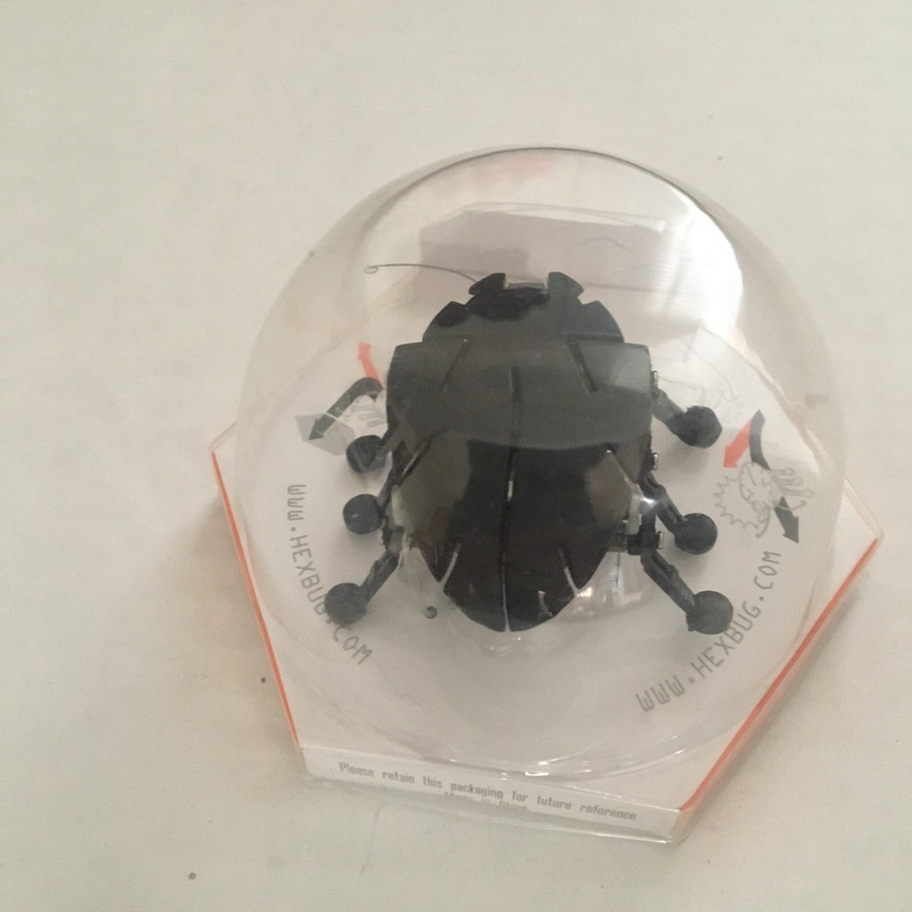 Hex Bug Original Black Robotic Bug Battery Powered Crawling 6 Leg Micro Robot