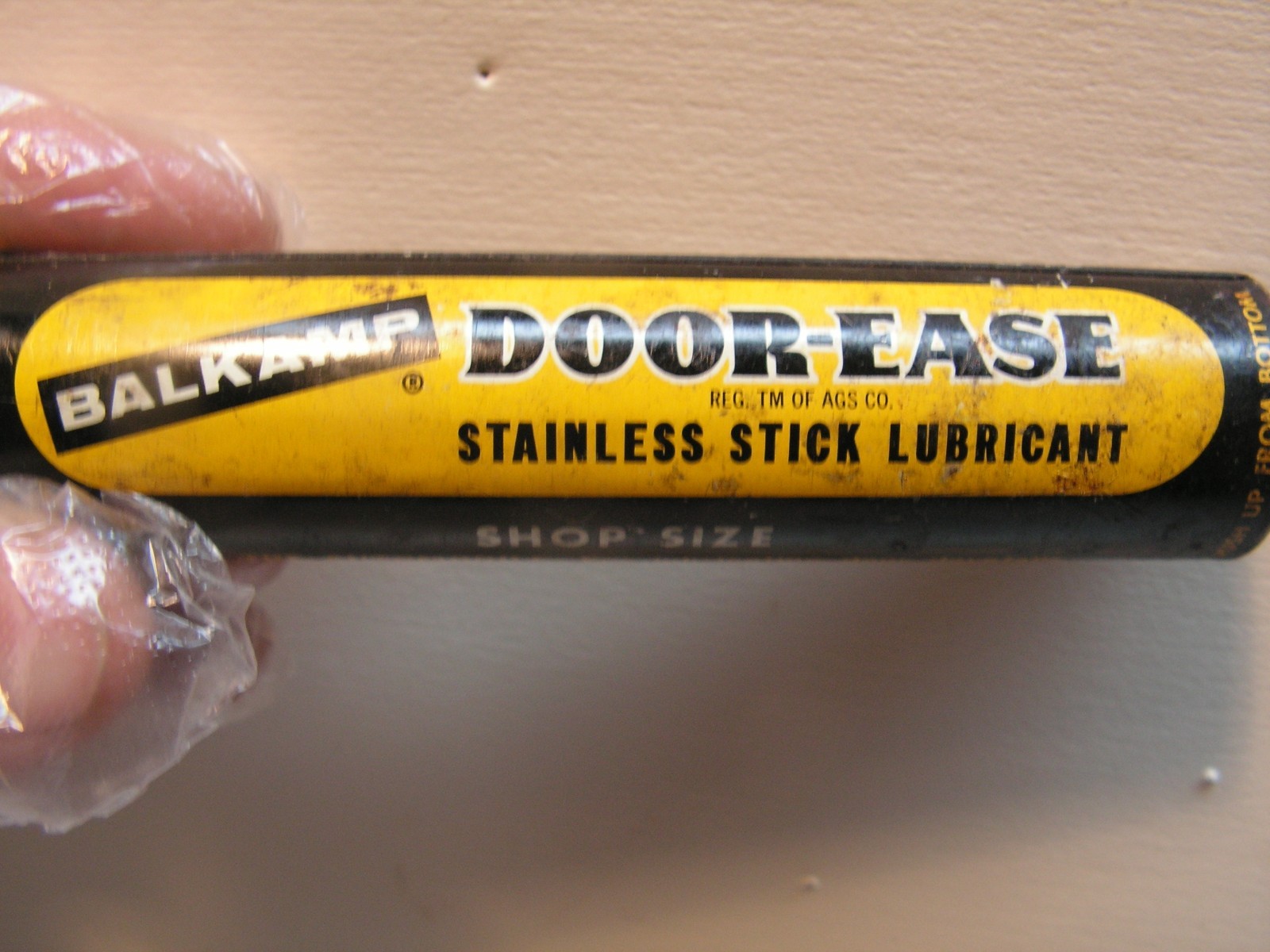 Vintage NAPA Balkamp Metal Door-ease Stainless Stick Lubricant Y & B 75%+ FULL