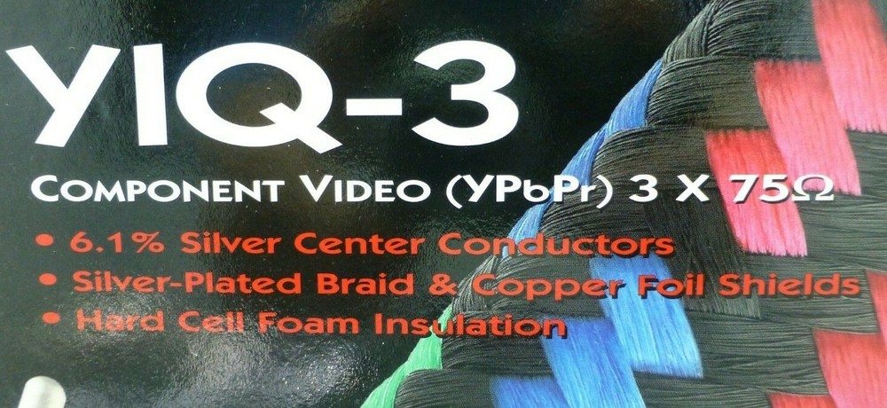 Audioquest YIQ-3 Component Video Cable 1 meter
