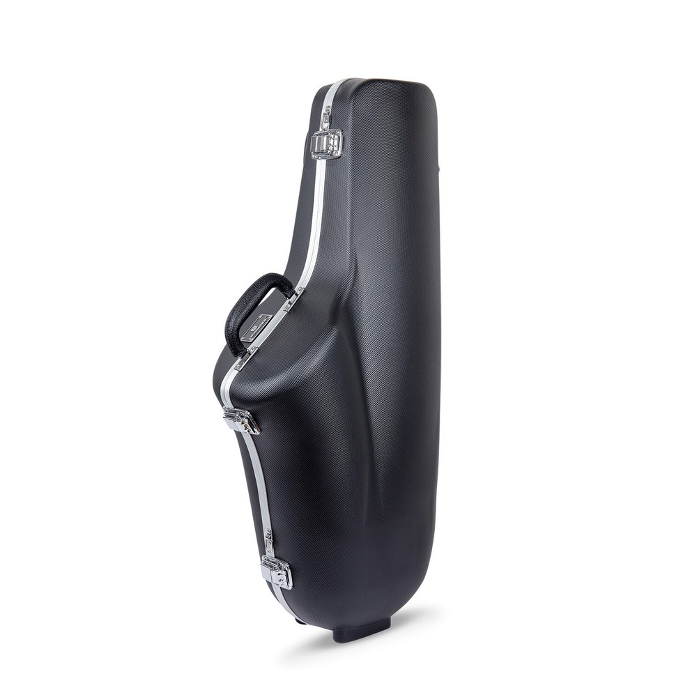 Crossrock ABS Hard-shell Case for Tenor Saxophone-Single Shoulder Strap-Black