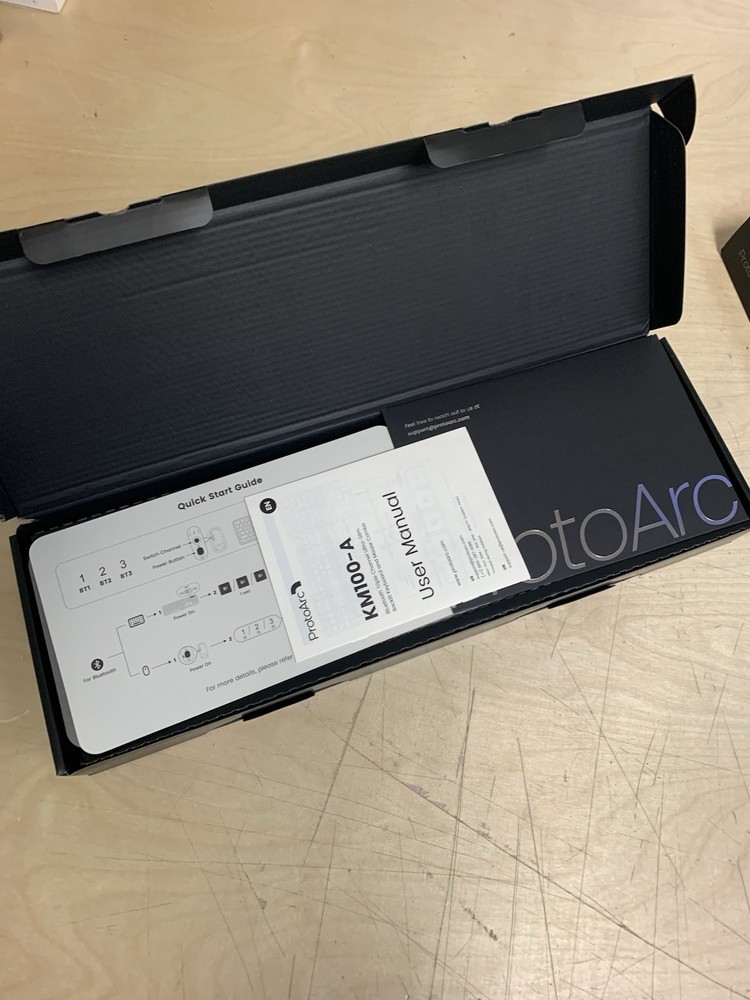 ProtoArc Backlit Bluetooth Keyboard & Mouse KM100-A for Mac Full Size Wireless