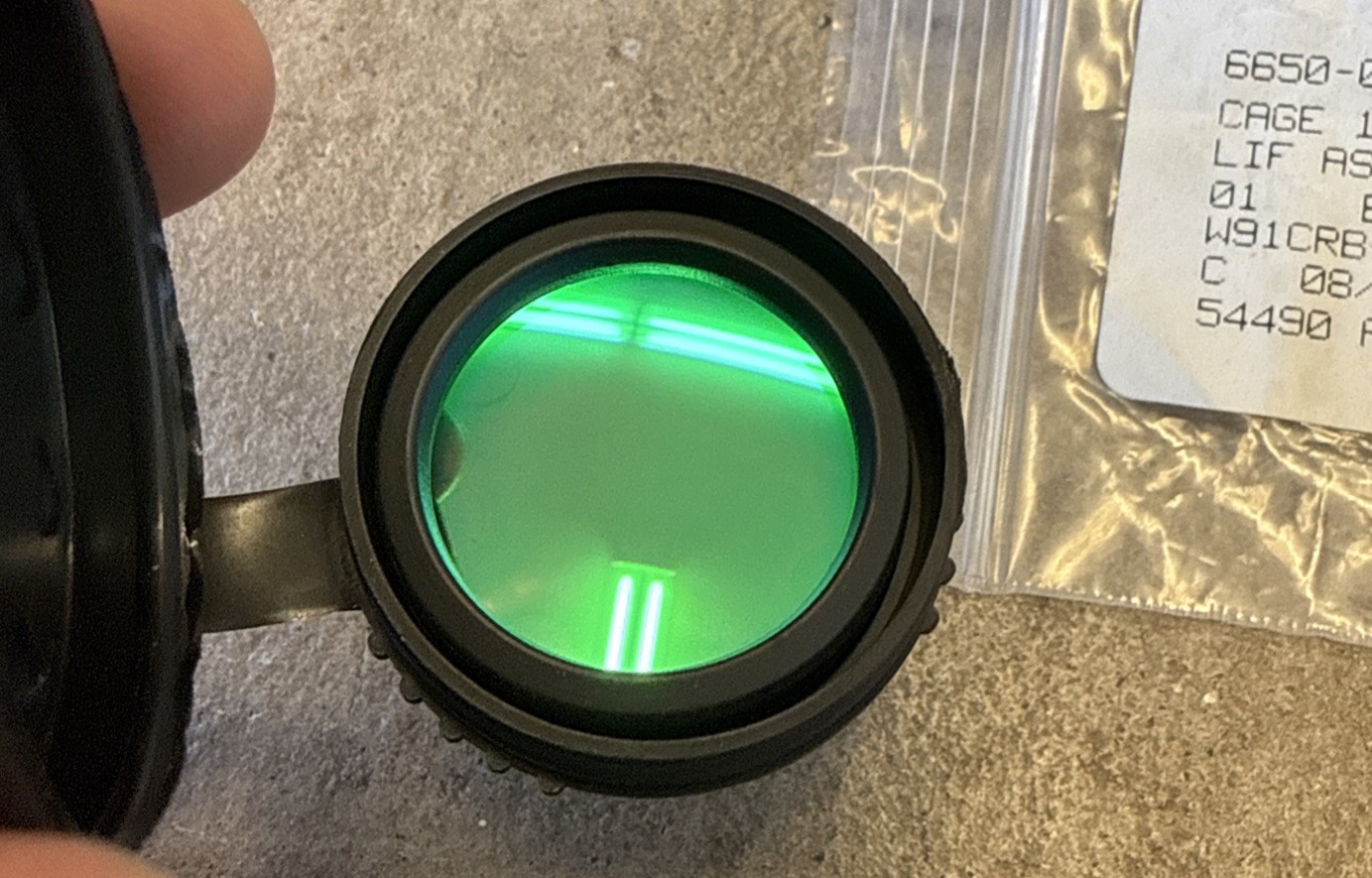 AN/PVS-14 NVG LIGHT INTERFERENCE FILTER LIF P/N 5009737 NSN 5855-01-379-1410 1A
