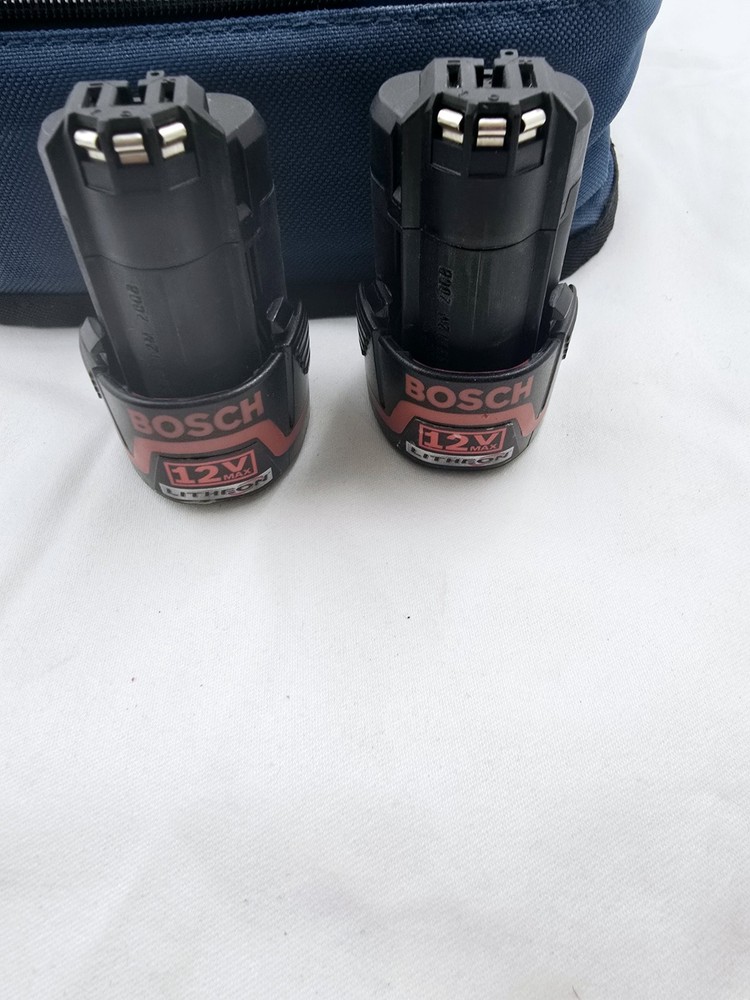 Bosch PS10 10.8V Adjustable Angle Drill Kit 2 Batteries, Charger, Case