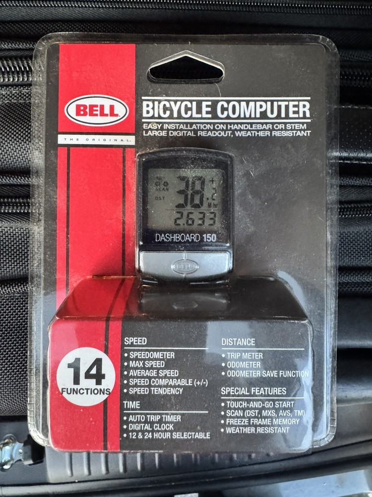 Bell Dashboard 150 Bicycle Computer Speedometer Trip Timer 14 Functions *NEW*