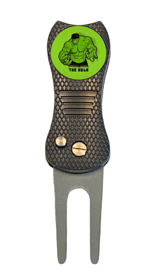 Incredible Hulk Marvel Golf Ball Marker + Switchblade Divot Tool