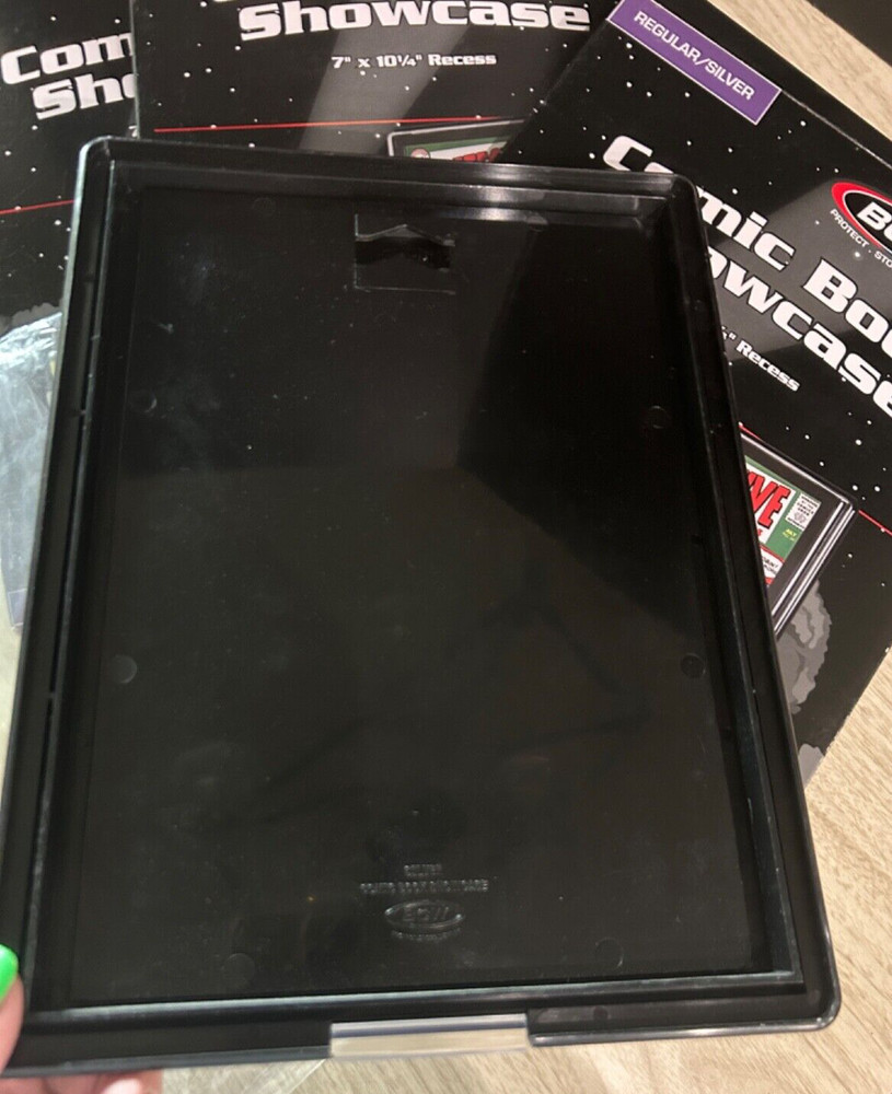 3 BCW Comic Book Showcase - Framed Display Case - Hangs On Wall Silver Age Size