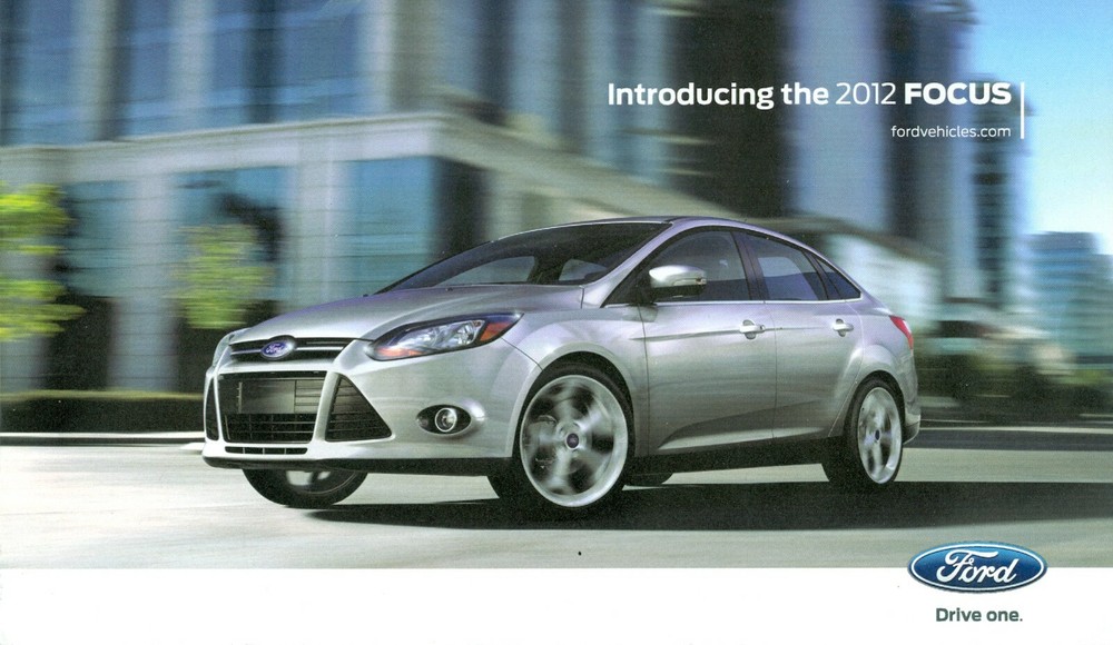 2012 Ford Focus Sales Brochure 6-panel