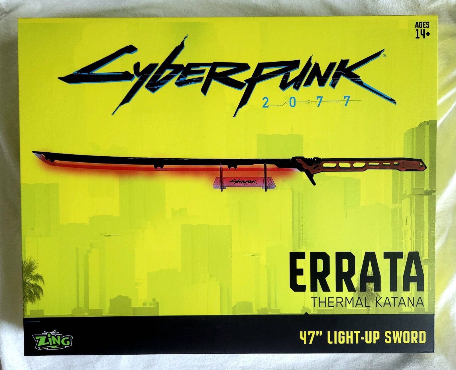 Cyberpunk 2077 Edgerunners Thermal Errata Katana LED Sword Official Replica NEW