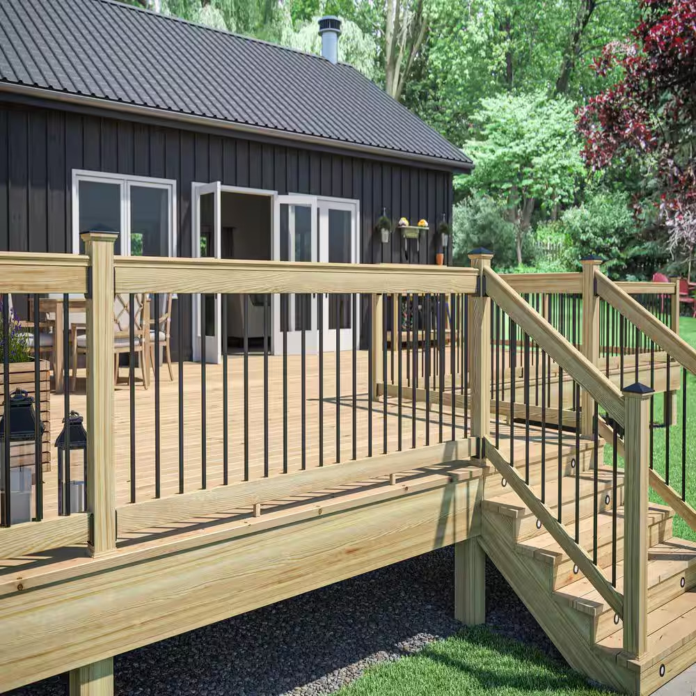 5-Step Ground Contact Pressure Treated Pine Stair Stringer