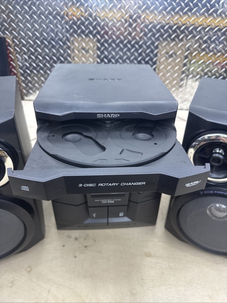 Sharp 3 Disc CD-R/RW Dual Casette X-Bass Mini Component System CD-E99
