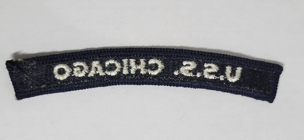 US Navy U.S.S. CHICAGO Northampton-Class Cruiser Arc Tab Segment Patch