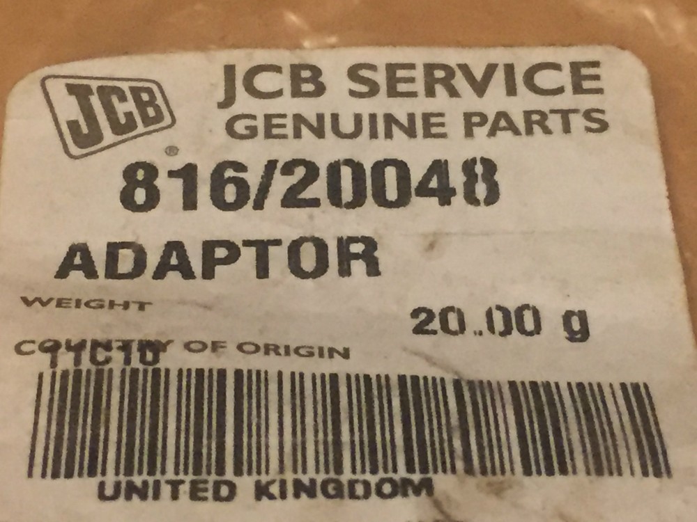 JCB Genuine Adaptor 816/20048