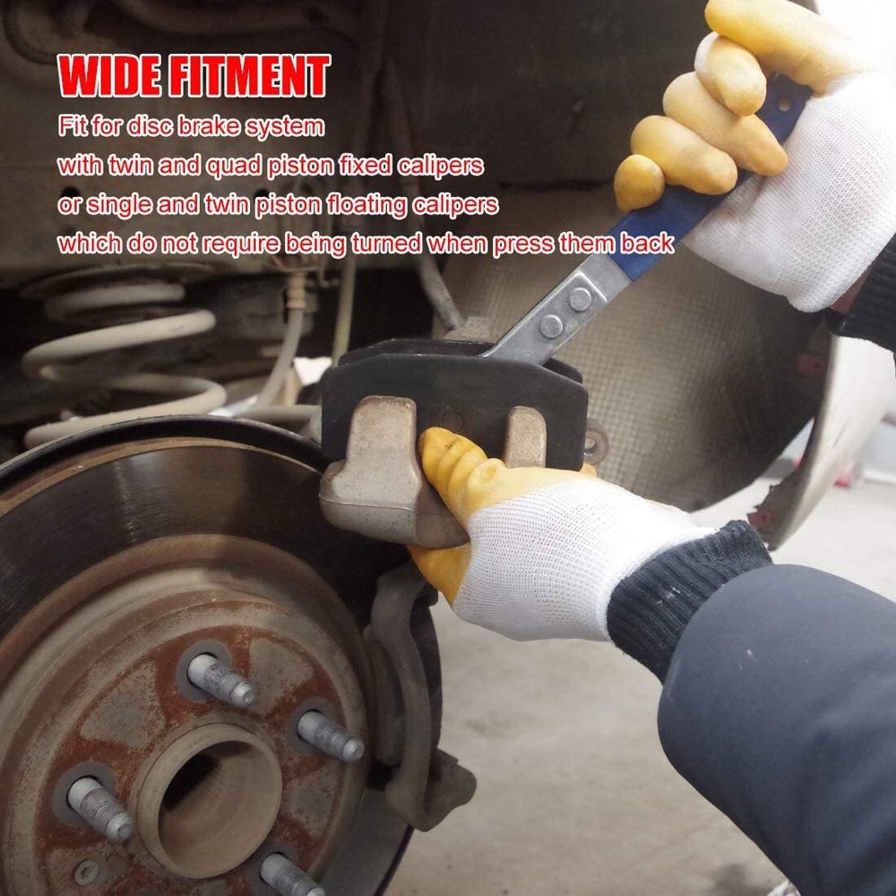 Disc Brake Pad Spreader Piston Compressor Installation Caliper Steel Press Tool