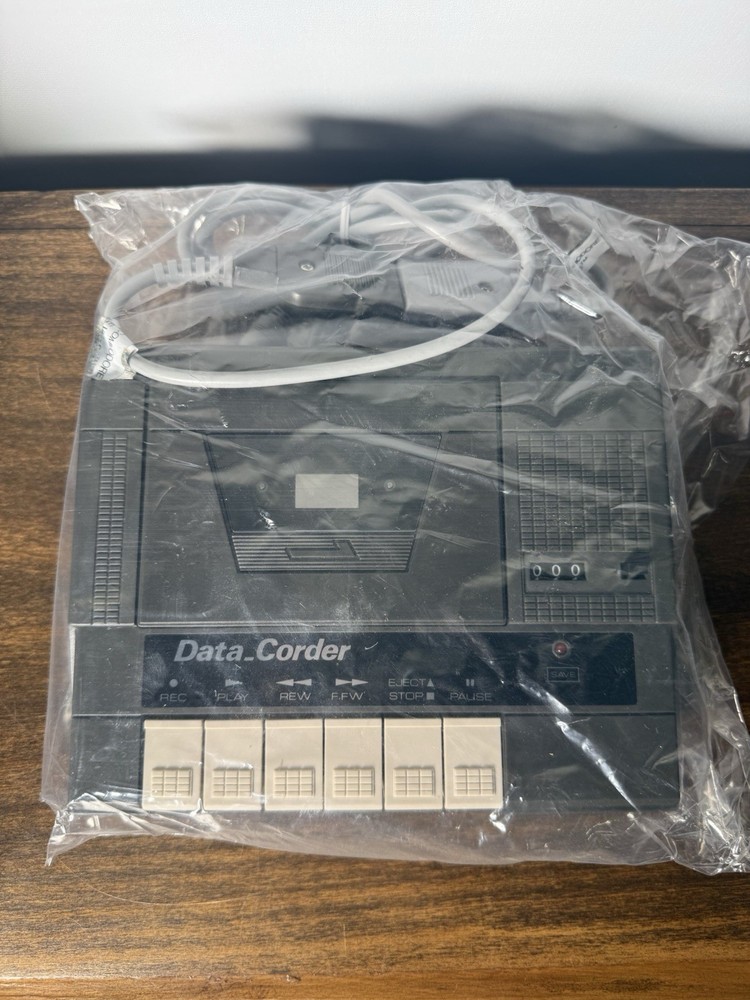 New In Plastic Data-Corder Computer Cassette And Interface - RARE Commodore