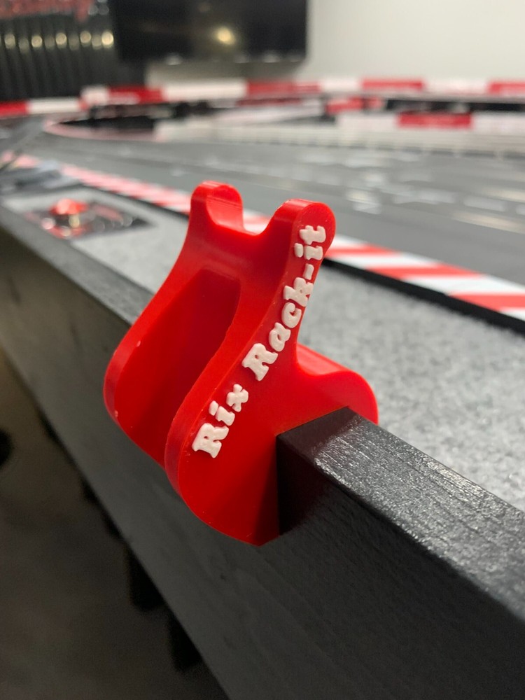 Rix Rack-it Slot car controller holder (Red U mount)