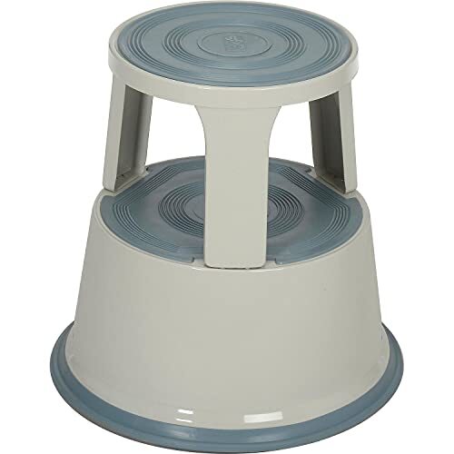 Global Industrial 17" H Rolling Step Stool Gray