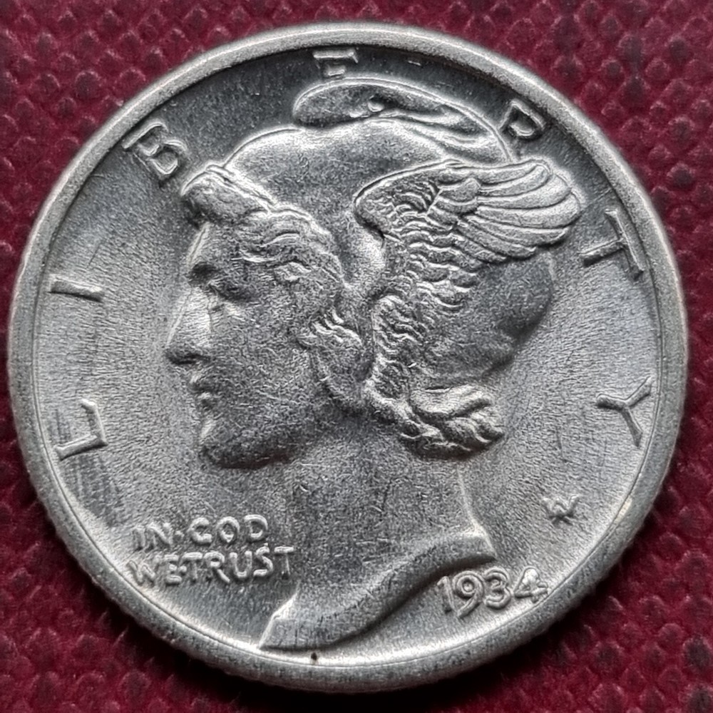 1934 Mercury Dime 10c High Grade BU UNCIRCULATED #79230