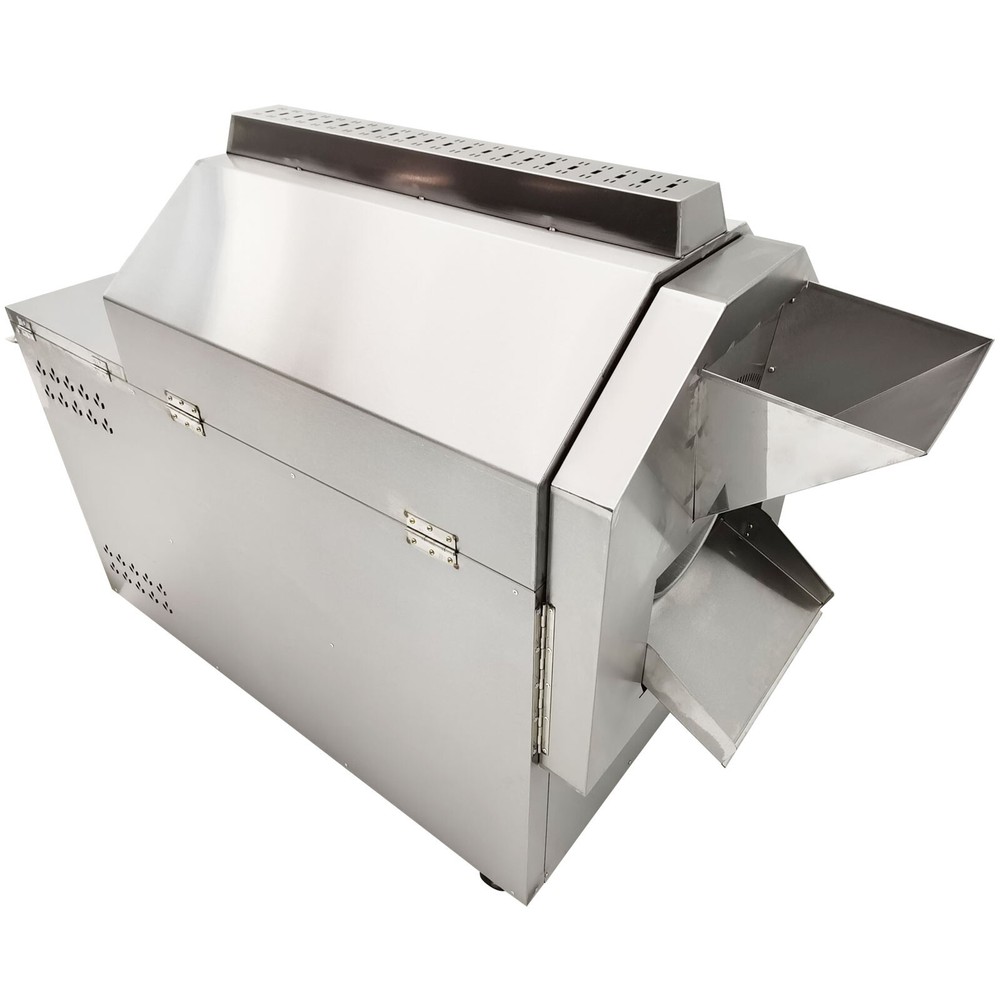 Automatic Coffee Bean Nut Roaster Roller Roasting Frying Machine 50kg 220V