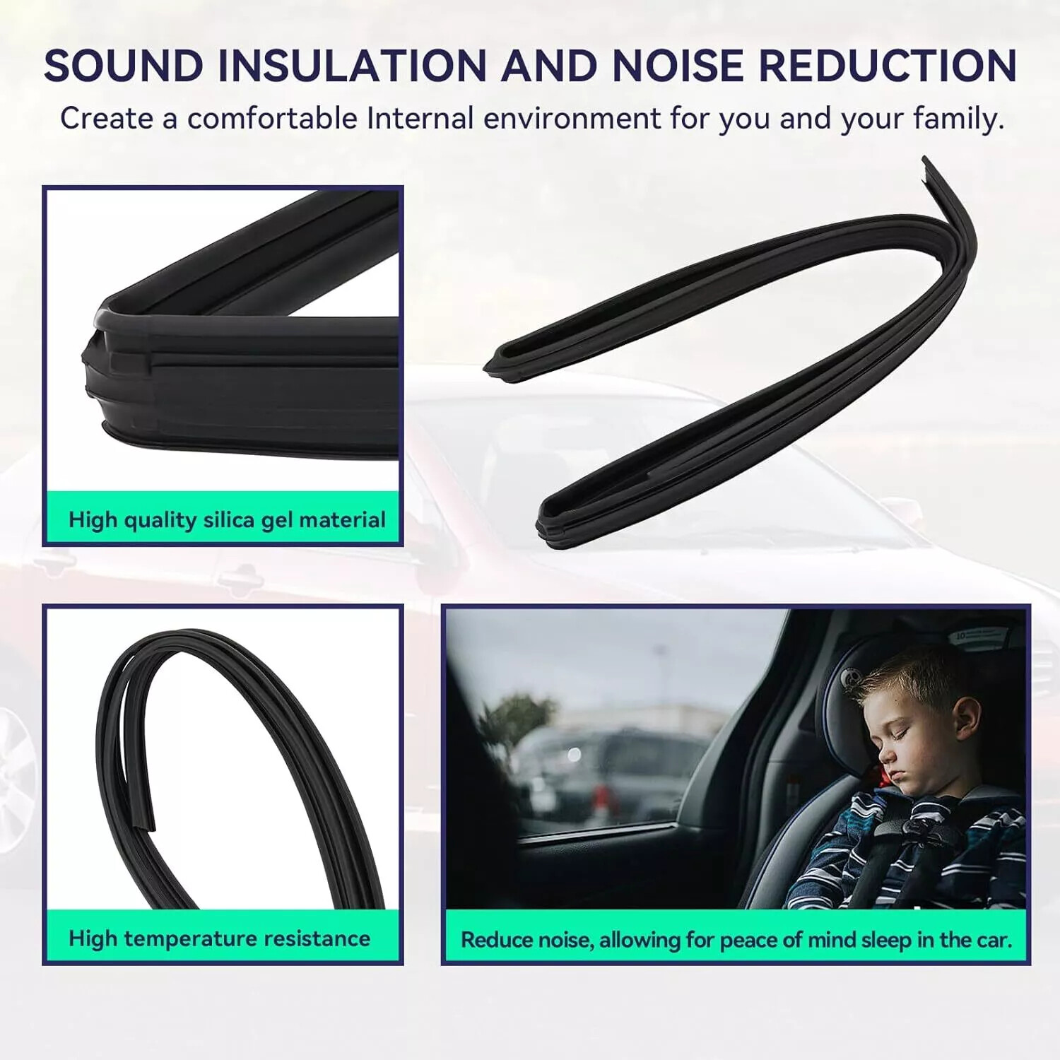 Front LH Left Door Glass Run Channel Seal for Toyota Corolla 2002-2008 USA