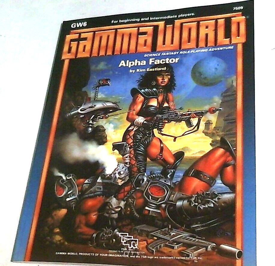 GW6 Alpha Factor TSR 7509 reprint NEW GAMMA WORLD adventure module RPG book
