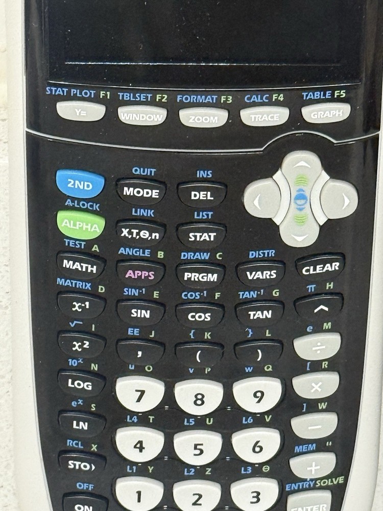 TEXAS INSTRUMENTS TI-84 plus C silver edition graphing calculator w/ black cover