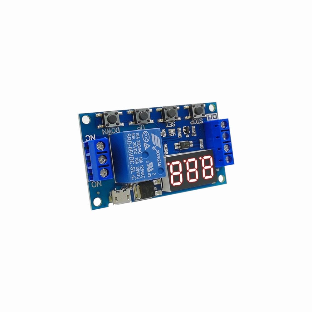 6-30V Relay Module Switch Trigger Time Delay Circuit Timer Cycle Adjustable