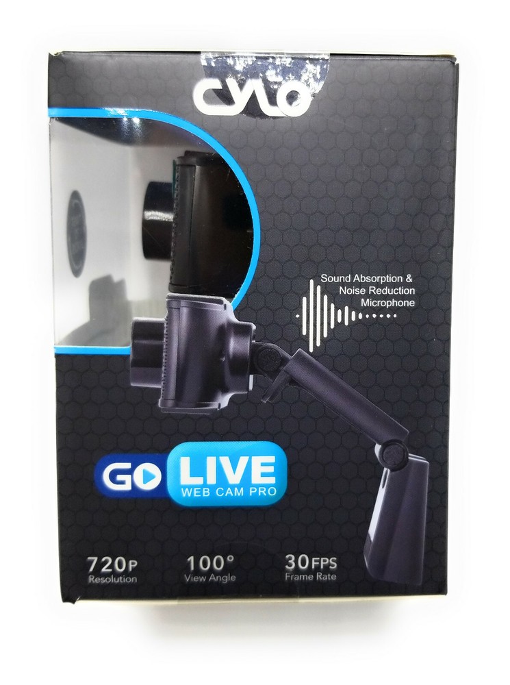 Go Live Web Cam Pro Camera Noise Reduction Mic, Adjustable mount