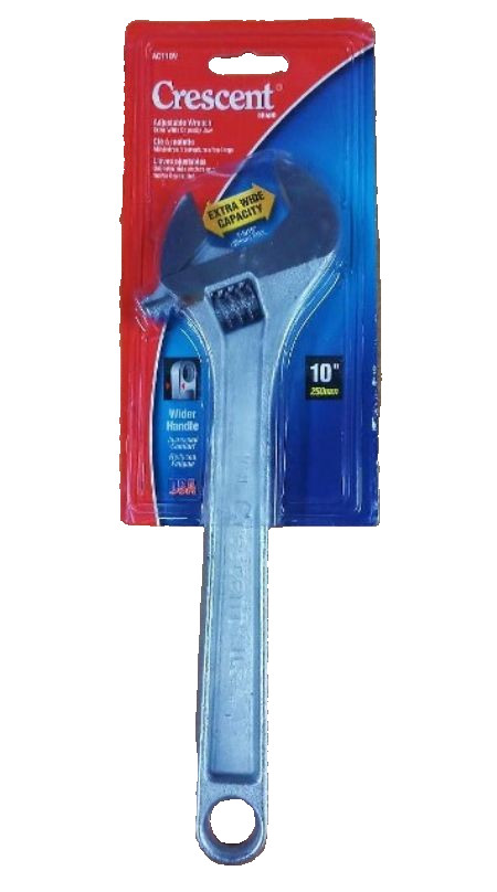 CRESCENT TOOLS AC110V 10" Chrome Finish Adjustable Wrench
