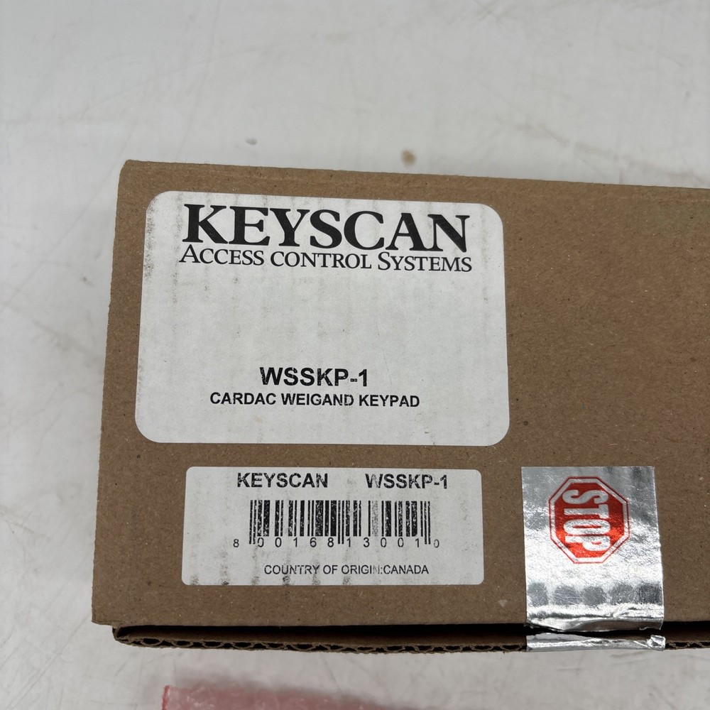 Keyscan Access Control Systems Number Push Button Keypad Panel WSSKP-1