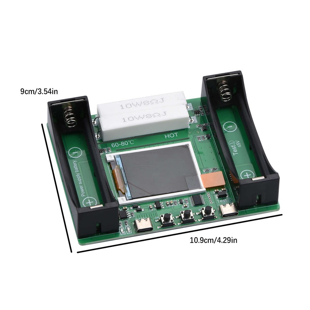 18650 Battery Capacity Tester Internal Resistance Detector Type-C Interface