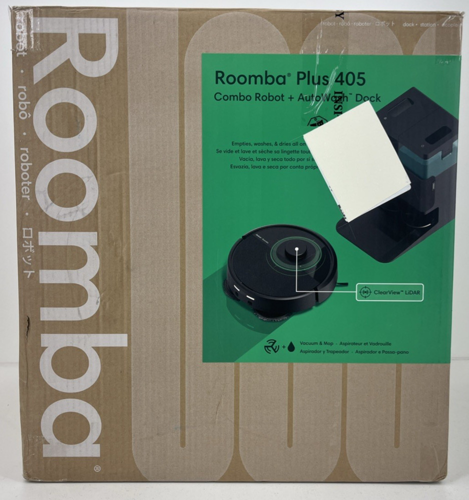iRobot Roomba Plus 405 Combo robot + AutoWash Dock- Pre-Owned