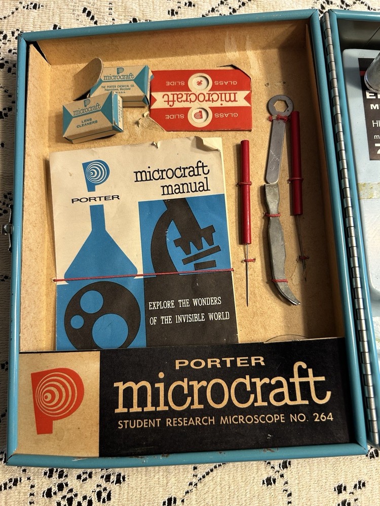 Vintage porter microcraft microscope lab
