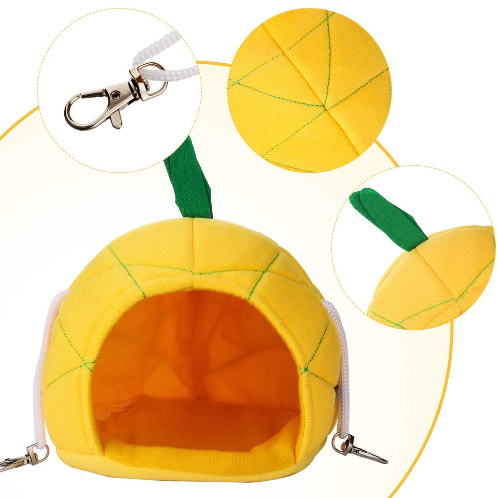 Jetec 2 Pcs Hamster Hammock Soft Bed Small Pet Animals Small, Yellow