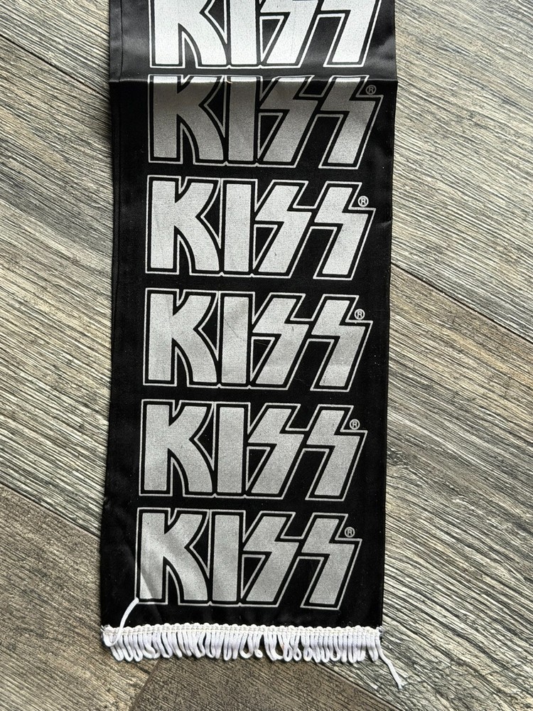 KISS Scarf Banner Unmasked Tour 1980 1981 Vintage Kiss Aucoin Memorabilia