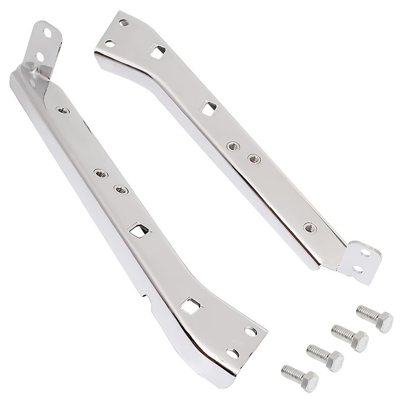 Chrome Saddlebag Guard Brackets(Track Support Brackets), Suitable for Harley