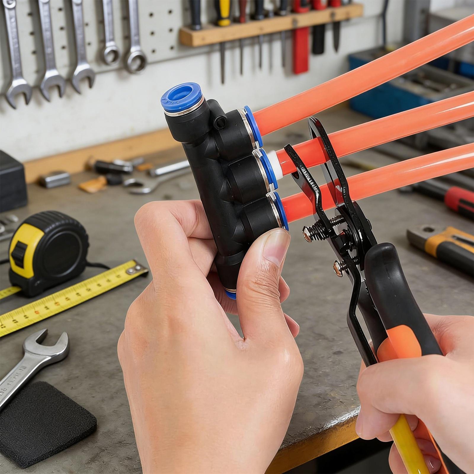 Air Line Pliers Push to Connect Fitting Disconnect Tool for 1/4" 5/16" Pneumatic