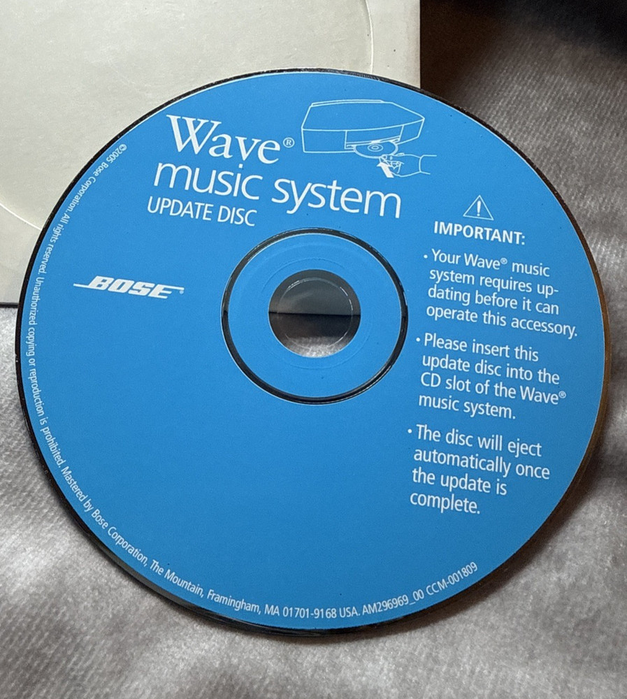 Bose Wave Music System Update Disc OEM Multi-Disc Changer