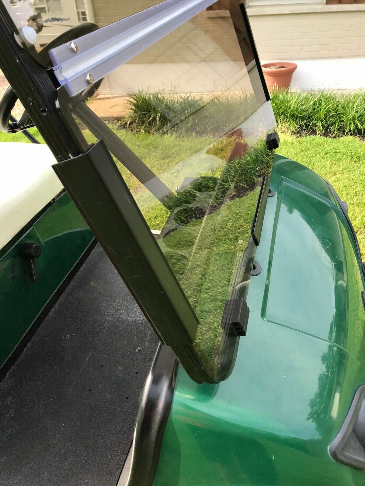 Tinted Windshield For Yamaha G22 2003-06 Folding Polycarbonate Golf Cart Part