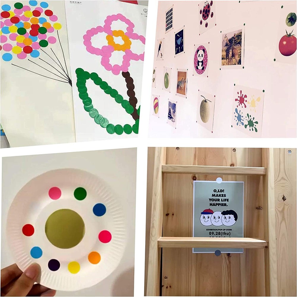 6528 PCS Small Dot Stickers round Color Coding Labels Circle Dot Stickers Label