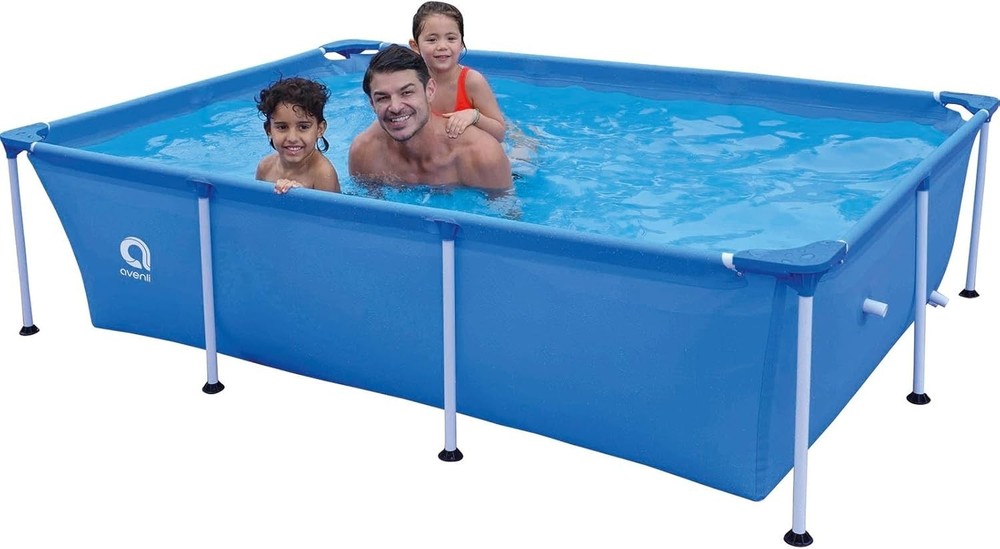 Quick-Install Above Ground Pool - Spacious 6.2ft x 4.2ft Rectangular Design-