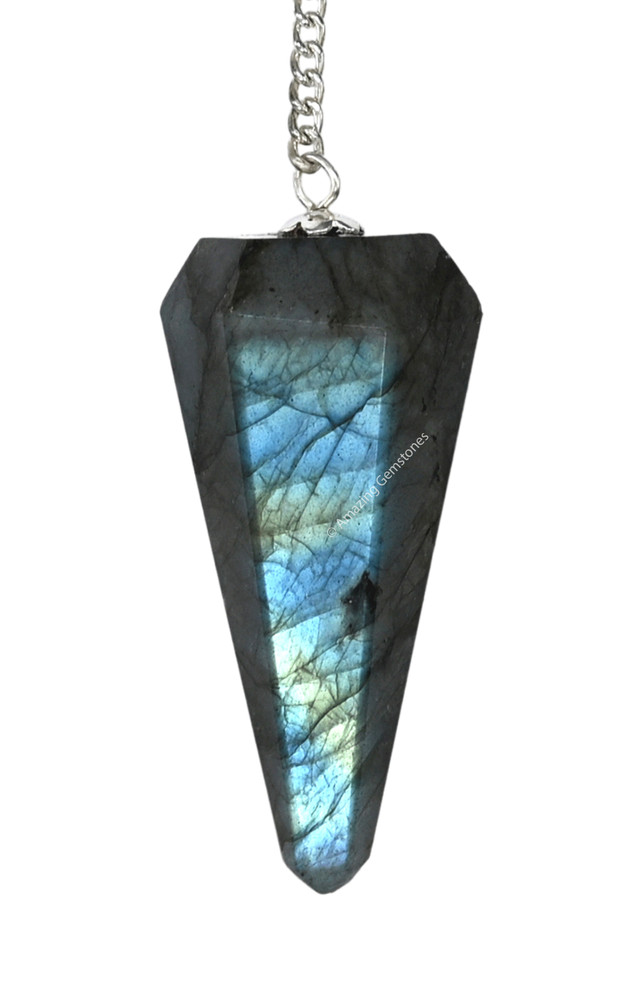 Labradorite Dowsing Crystal Pendulum